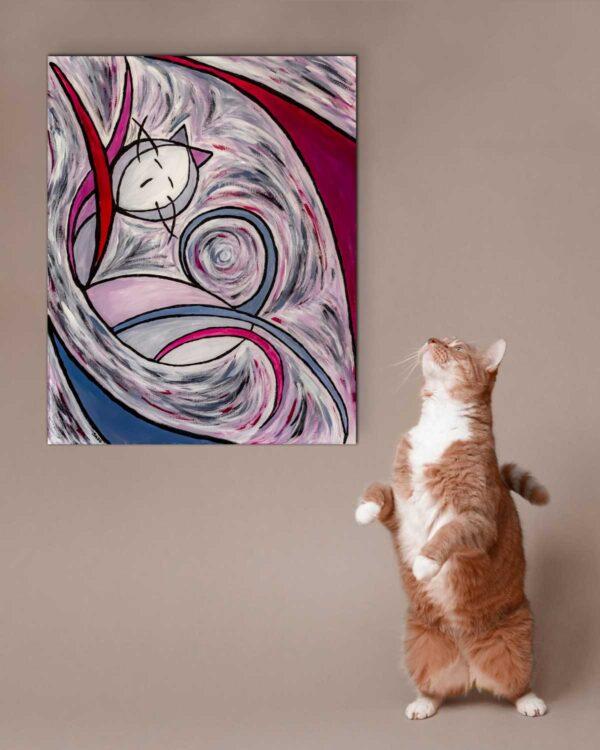 il quadro intitolato gatto risveglio 1