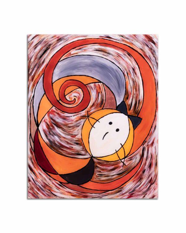 quadro intitolato gatto-spirale